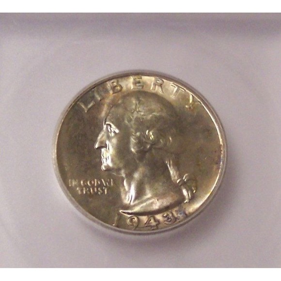 1943 S Washington Quarter Unc MS66+ ICG Toning - Picture 3 of 4